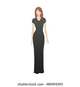 Fashion model vector illustration
