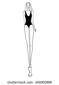 Fashion, model, vector illustration