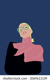 Fashion model woman lady glamour sketch girl illustration 