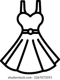 Fashion Modeling Line Vector Icon Design