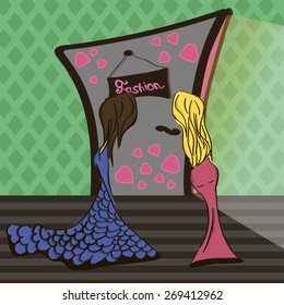 Fashion models.