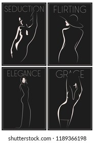Fashion Models Poster Set