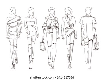 fashion illustration stylised croquis