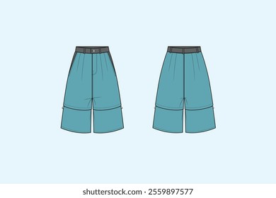  In fashion, modular clothing refers to garments that can be adjusted or transformed into different shapes or forms, often by adding or removing parts. If "Modular_Short"