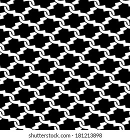 Fashion Moroccan ornamental seamless pattern. Vector abstract background