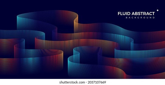 Fashion motion line high-end texture business fluid gradient abstract background