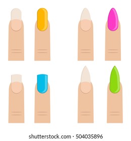  fashion nail vector