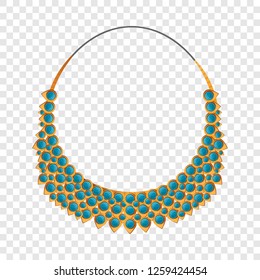 Fashion necklace icon. Cartoon of fashion necklace vector icon for web design  