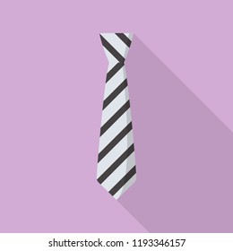 Fashion necktie icon. Flat illustration of fashion necktie vector icon for web design