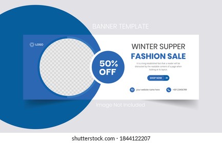 Fashion new arrival mega sale timeline cover template