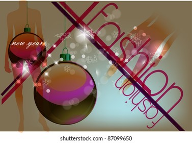 fashion new year vector