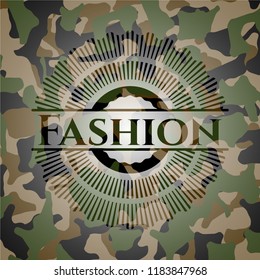 Fashion on camo pattern