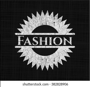 Fashion on chalkboard