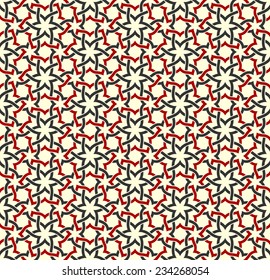 Fashion ornamental seamless pattern in arabesque style. Vector abstract background