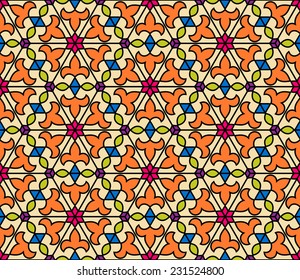 Fashion ornamental seamless pattern. Vector abstract background 