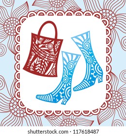 Fashion pattern background vector illustration