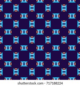 Fashion Pattern. Decoration Background Texture. Cool Style Fabric Ornament. Seamless Cloth, Textile, Wrapping Paper, Ad Backdrop. Abstract Seamless Pattern