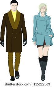Fashion people - vector