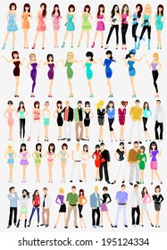 Fashion people vector 