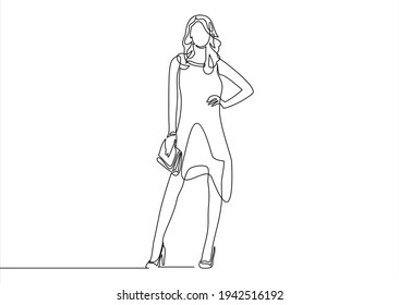 クール モデル ポーズ 女性 のイラスト素材 画像 ベクター画像 Shutterstock