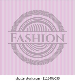 Fashion pink emblem