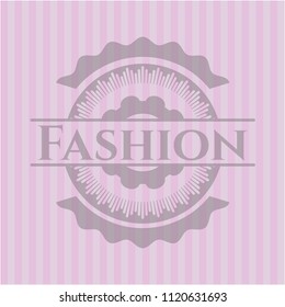 Fashion pink emblem