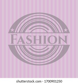 Fashion pink emblem. Vintage. Vector Illustration. Detailed.