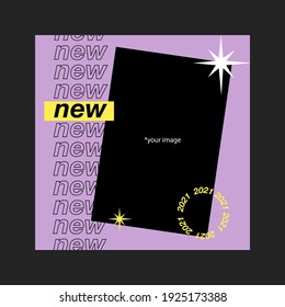 Fashion Pink Instagram Post. Social Media Post for Shopping Promotion. Vector Illustration