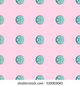 Fashion pins seamless pattern. Gem stone jewel with edging background.