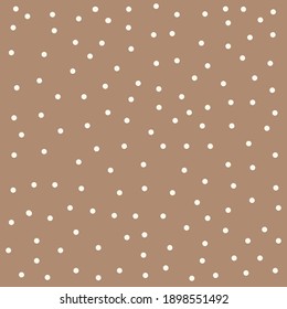 Fashion Point Pattern. Of a pea on brown. Backing for textiles. The Point, Peas, Circles. Doodle fashion background. Vector illustration