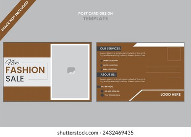 fashion post card design vector.