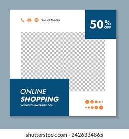 Fashion post social media template