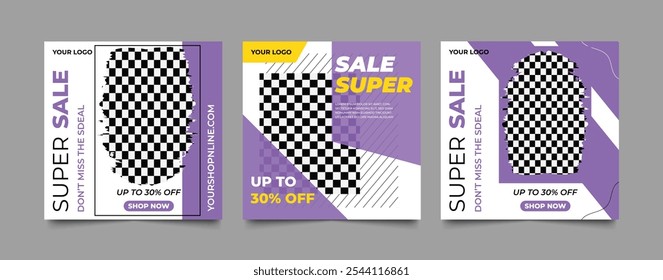 Fashion post square template design