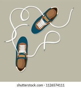 fashion poster of shoes vector