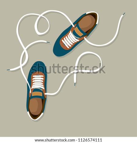 fashion poster of shoes vector