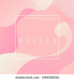 Fashion poster trendy design. fluid style shapes and bright gradients. great for fashion, poster, web, banner, page, cover, social, media, card, ad