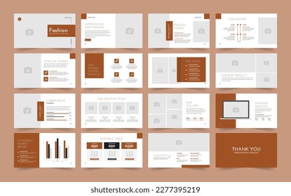 fashion powerpoint presentation or fashion presentation slide design.