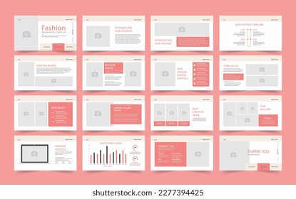 Fashion powerpoint presentation or Fashion presentation slides template