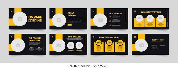 fashion presentation template and fashion powerpoint presentation design.