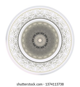 Fashion Print With Mandala Floral Ornament. Vector Illustration. Art Traditional, Islam, Arabic, Indian, Magazine, Elements With Mandala