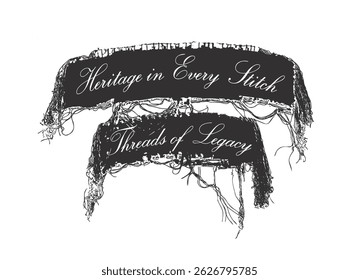 fashion print slogan with tasseled applique effect