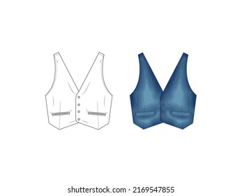 Fashion Product Catalog Uniforms Mockup Sketch Vector Illustration Clothing Silhouette Icon Bikini