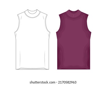 fashion product catalog uniforms mockup sketch vector illustration clothing silhouette icon model up