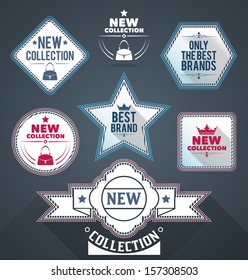 Fashion promo elements. EPS10.