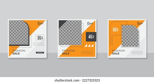 Fashion promotion social media post templates