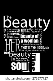 Fashion quote. Dark background. Vector illustration