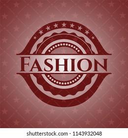 Fashion red emblem