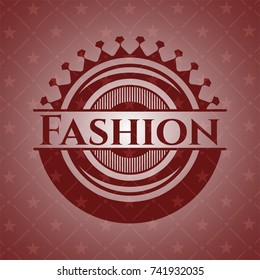 Fashion red emblem