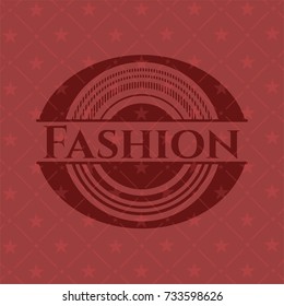 Fashion red emblem. Vintage.