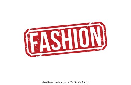 fashion Red Rubber Stamp vector design.